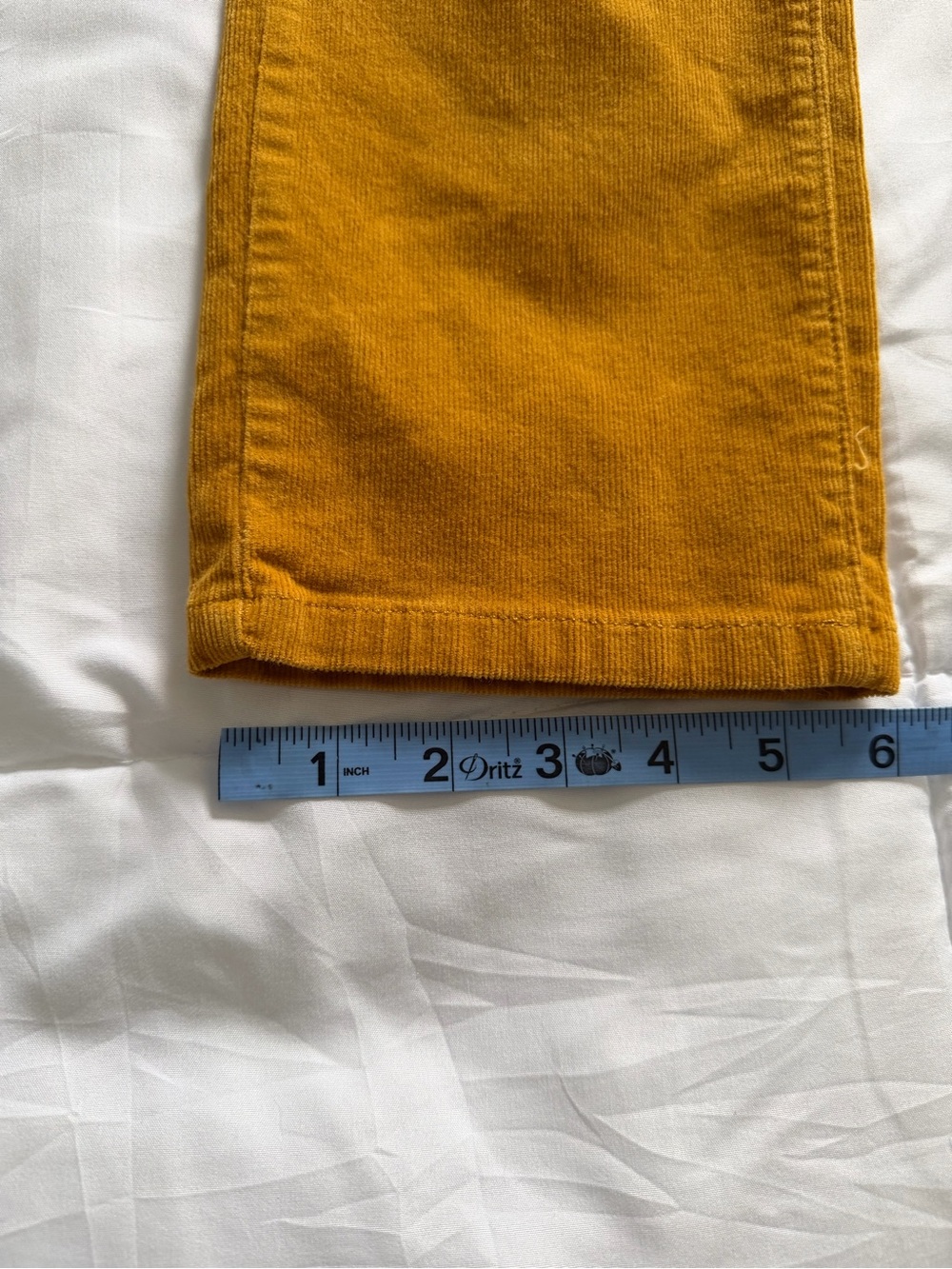 NWT Banana Republic Women’s Corduroy Pants in Mustard Gold - Picture 6 of 8